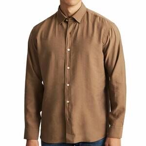 NEW MAVI long sleeve button down shirt in shitake